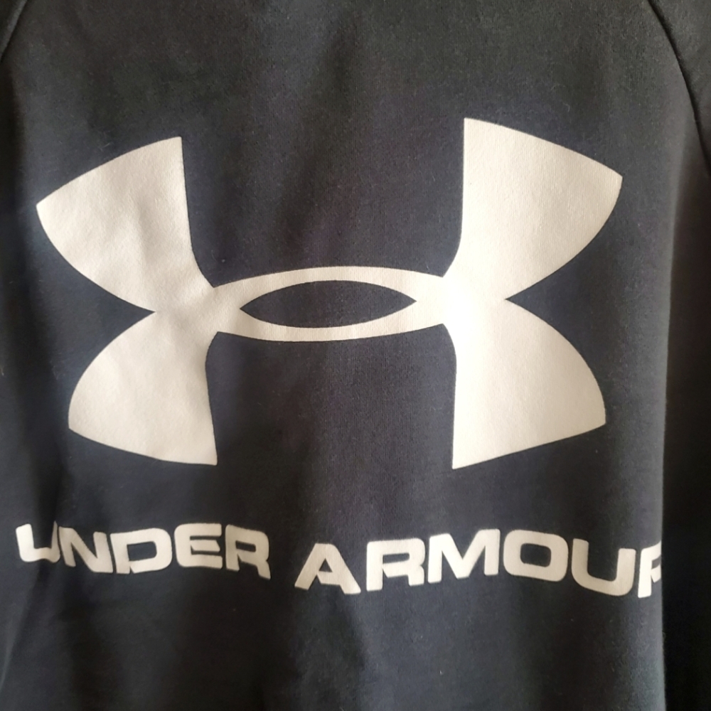 Under Armour Black Hooded Sweatshirt Large
